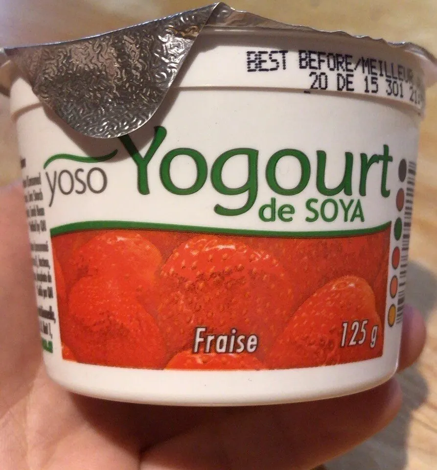Yougourt de soya, fraise