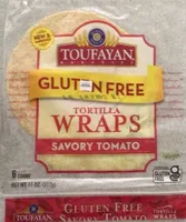 Tortilla wraps savory tomato gluten free