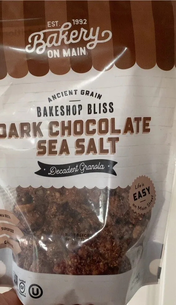Bunches Of Crunches, Dark Chocolate Sea Salt With Chia Granola