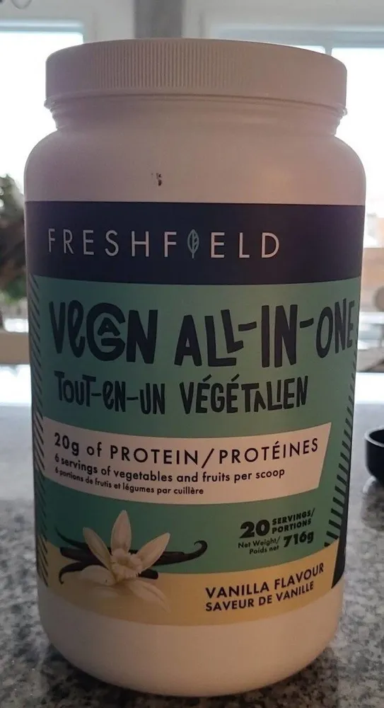 Poudre de protéines tout-en-un végétalien