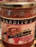 Salsa biologique piquante et épicée