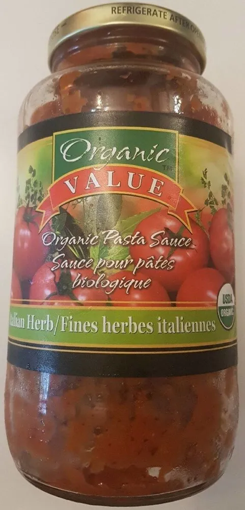 Sauce pour pâtes biologique fines herbes italiennes