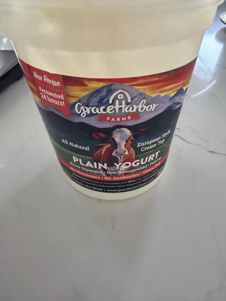 Grace harbor farms, natural plain yogurt