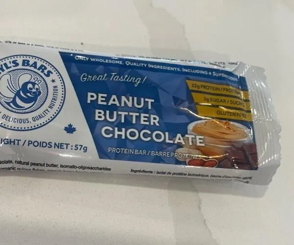 PB and Choc protein bar