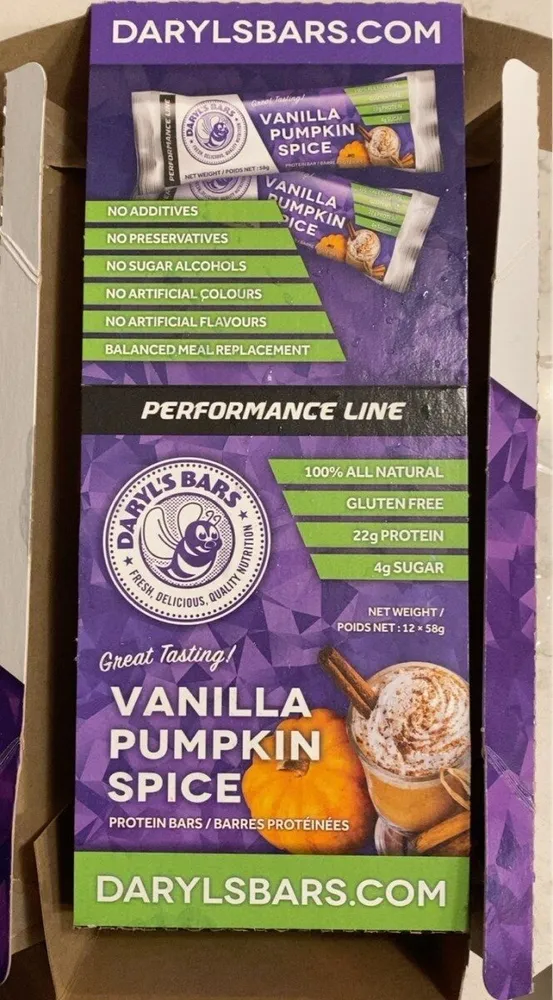 Vanilla Pumpkin Spice Protein Bars