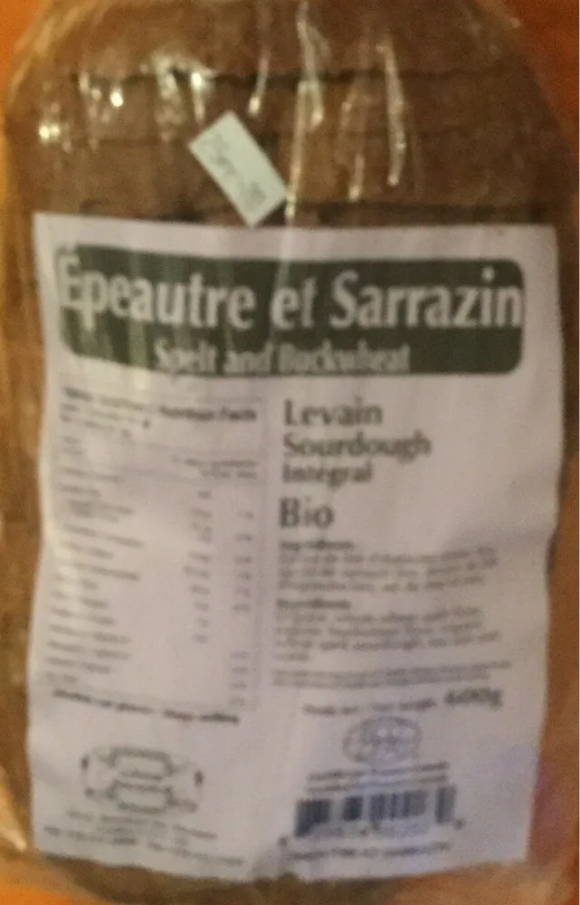 Pain au levain intégral biologique