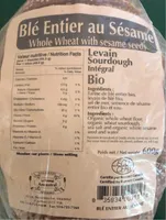 Blé entier au sésame