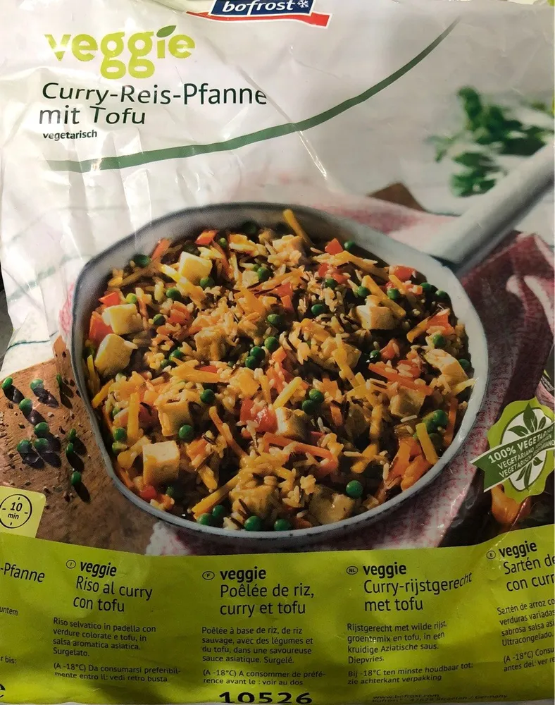 poêlée de riz, curry et tofou