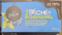 Bleuets séchés et chocolatés