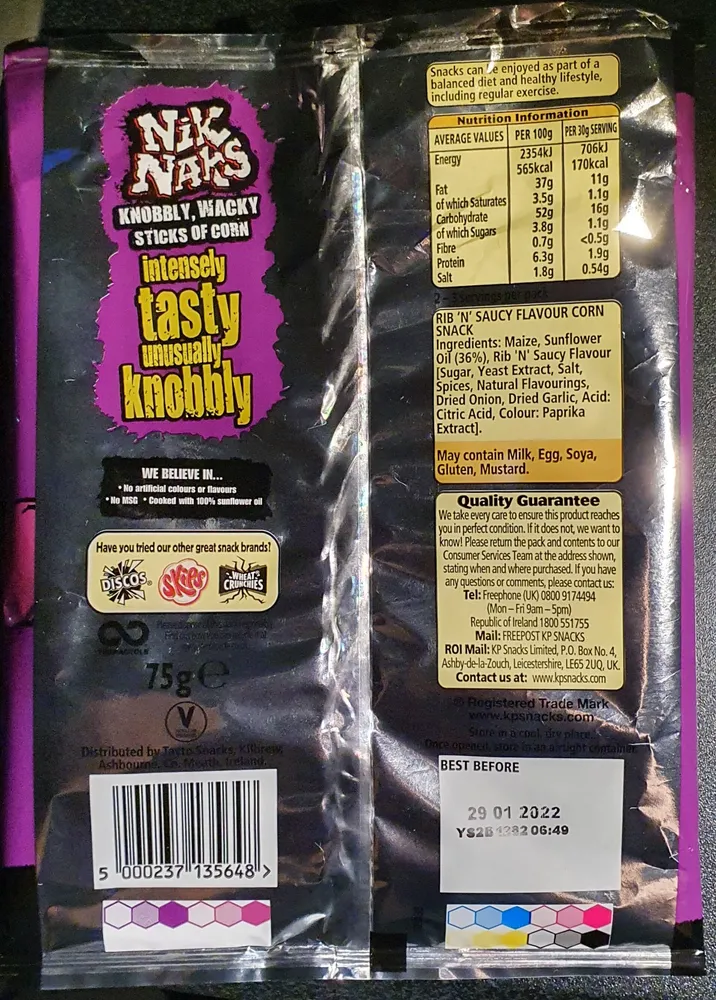 NIK NAKS RIB 'N' SAUCY FLAVOUR