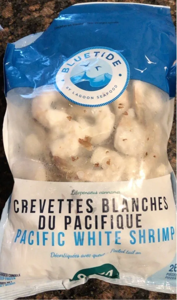 Crevettes blanches du Pacifique