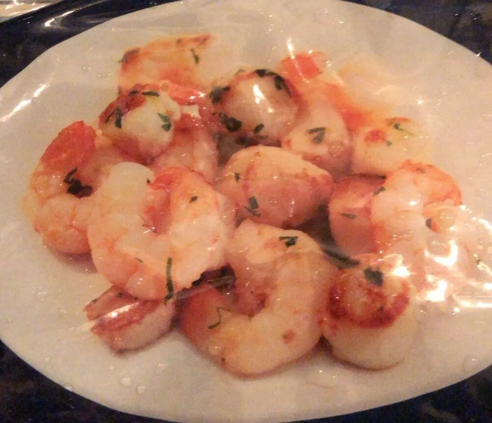 Crevettes et pétoncles