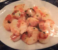 Crevettes et pétoncles