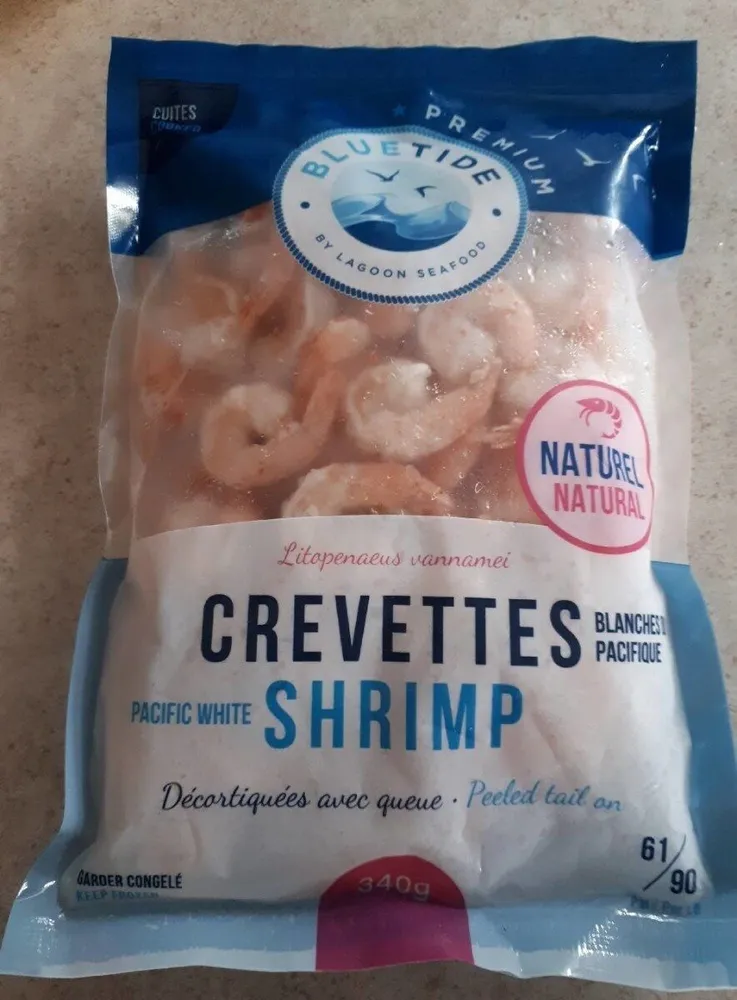 Crevettes blanches du Pacifique