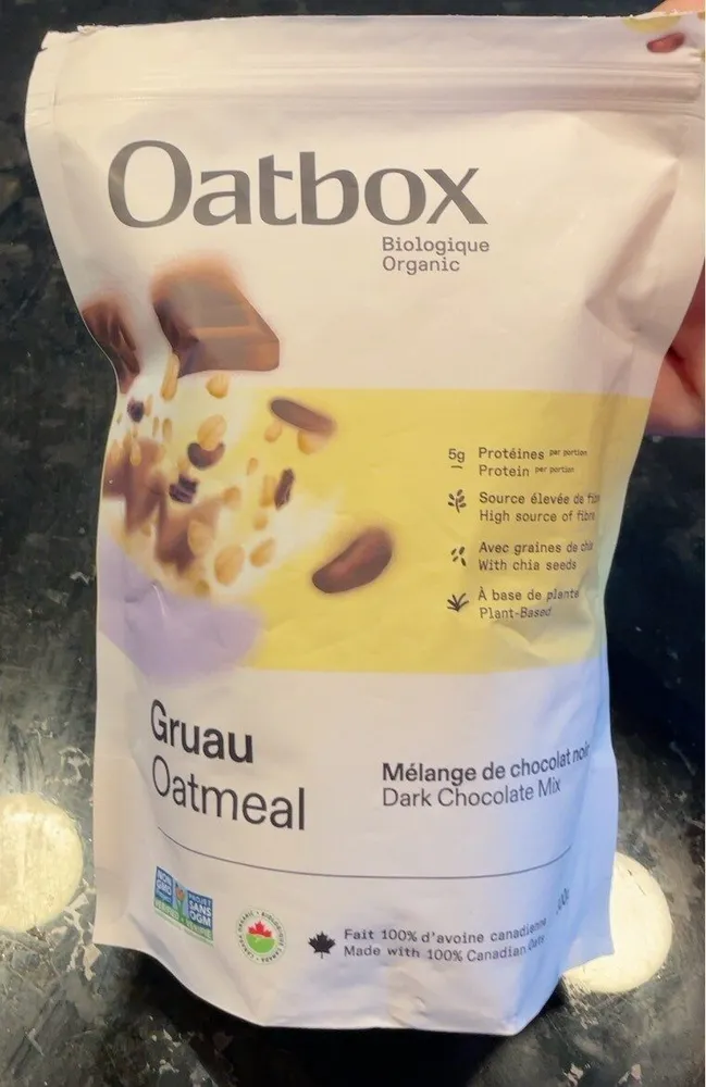 Dark Chocolate and Cocoa Nibs Oatmeal