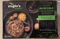 Incredible 3 mushrooms burger