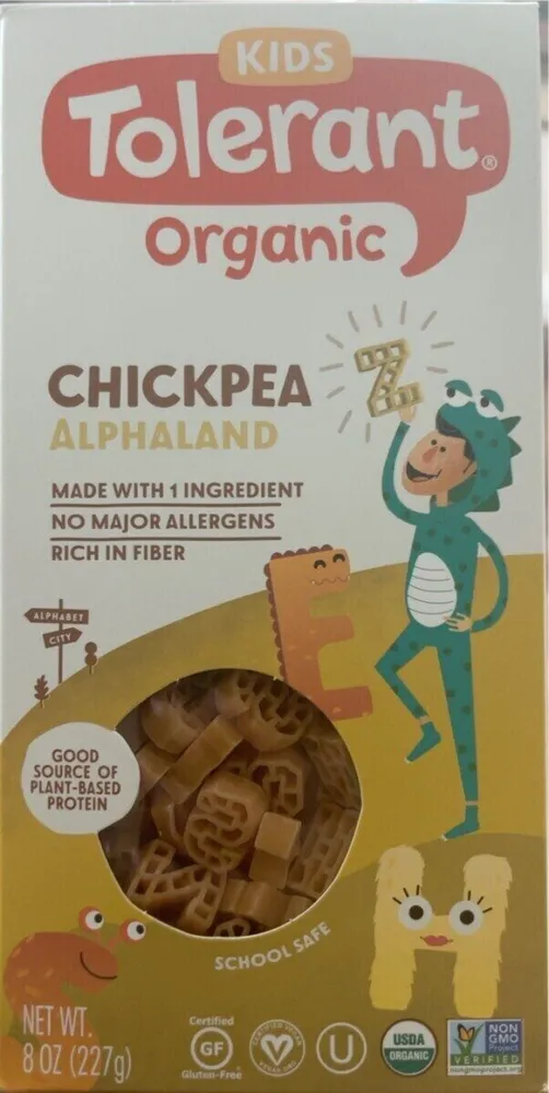 Organic Chickpea Alphaland Kids Pasta