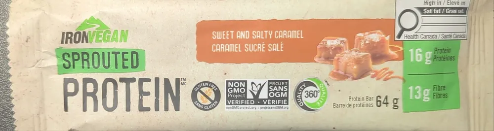 Sprouted Protein Bar - Sweet and Salty Caramel