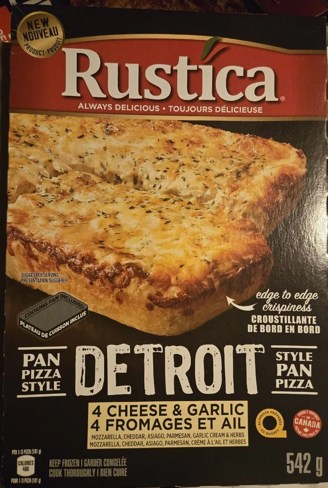 4 Cheese & Garlic Pan Pizza
