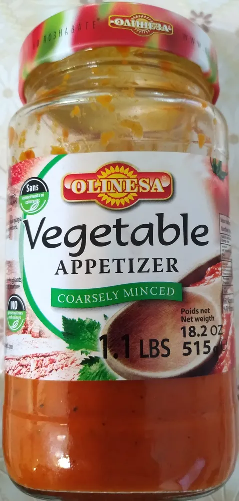 Vegetable appetizer