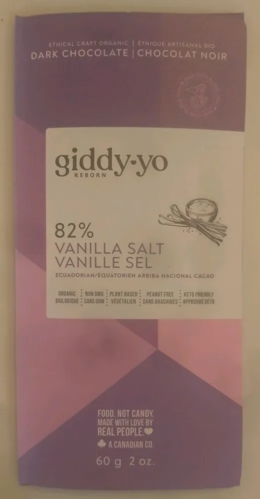 82% Vanilla Salt Dark Chocolate