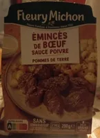 Émincés de boeuf sauce poivre pomme de terre