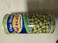 Wasabi coated peanuts