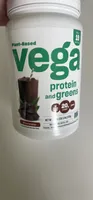 plant-based protein and greens chocolate