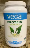 Protein and green vanilla flavor