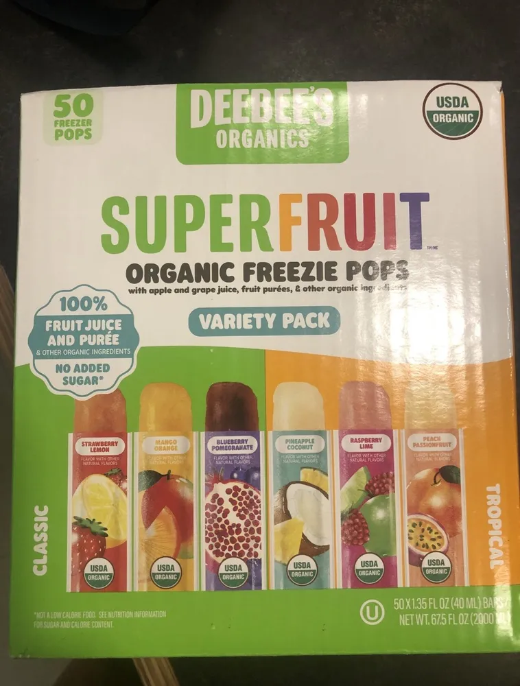 Super fruit Organic Freezie Pops