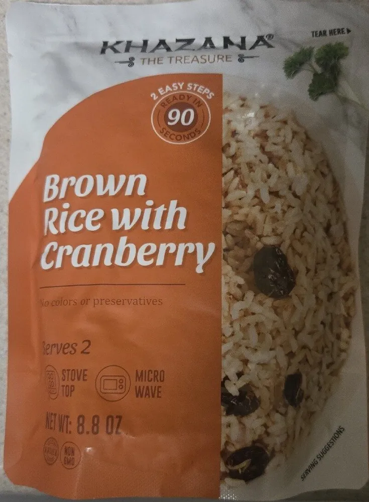 Khazana Brown Rice with cranberry