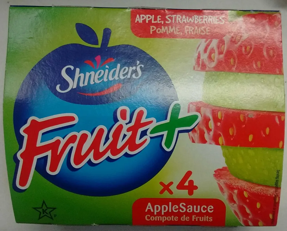 Fruit + Compote de fruits Pomme Fraise