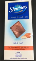 Chocolat au lait amandes grillees