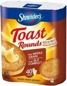 TOAST Rounds Au Blé Complet