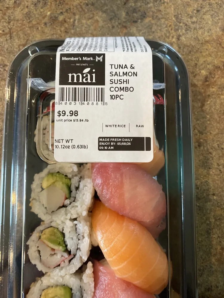 Tuna And Salmon, Sushi Combo 10 Piece