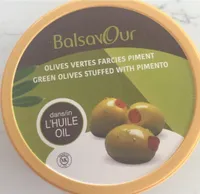 Olives vertes farcies piment