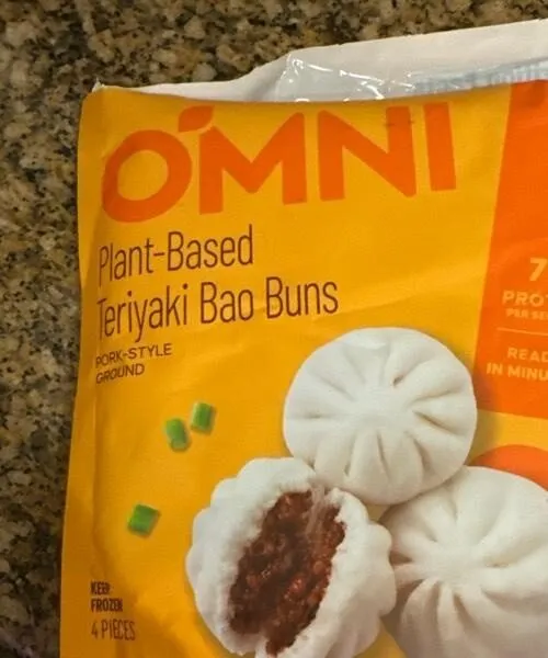 Plant-based teriyaki bao buns