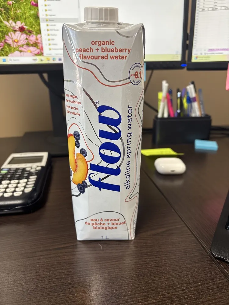 Peach + Blueberry Flavored Water