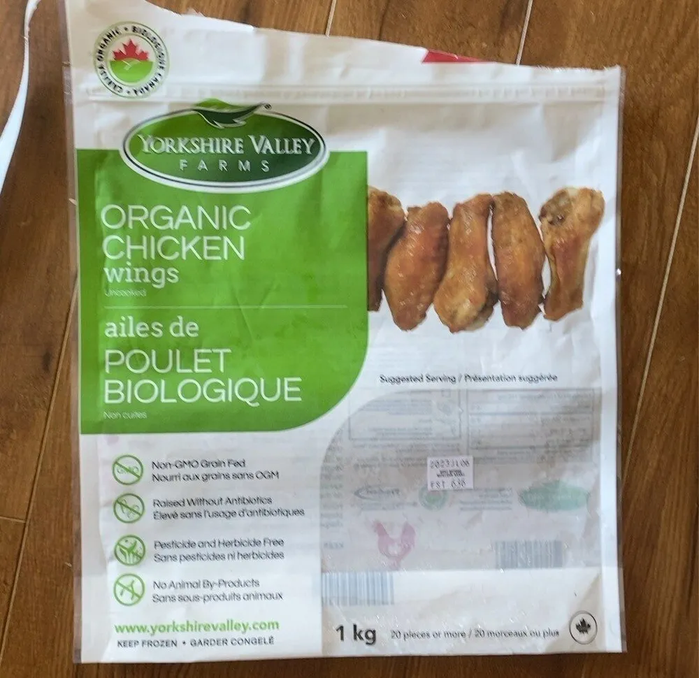 Ailes de poulet biologiques