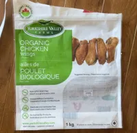 Ailes de poulet biologiques