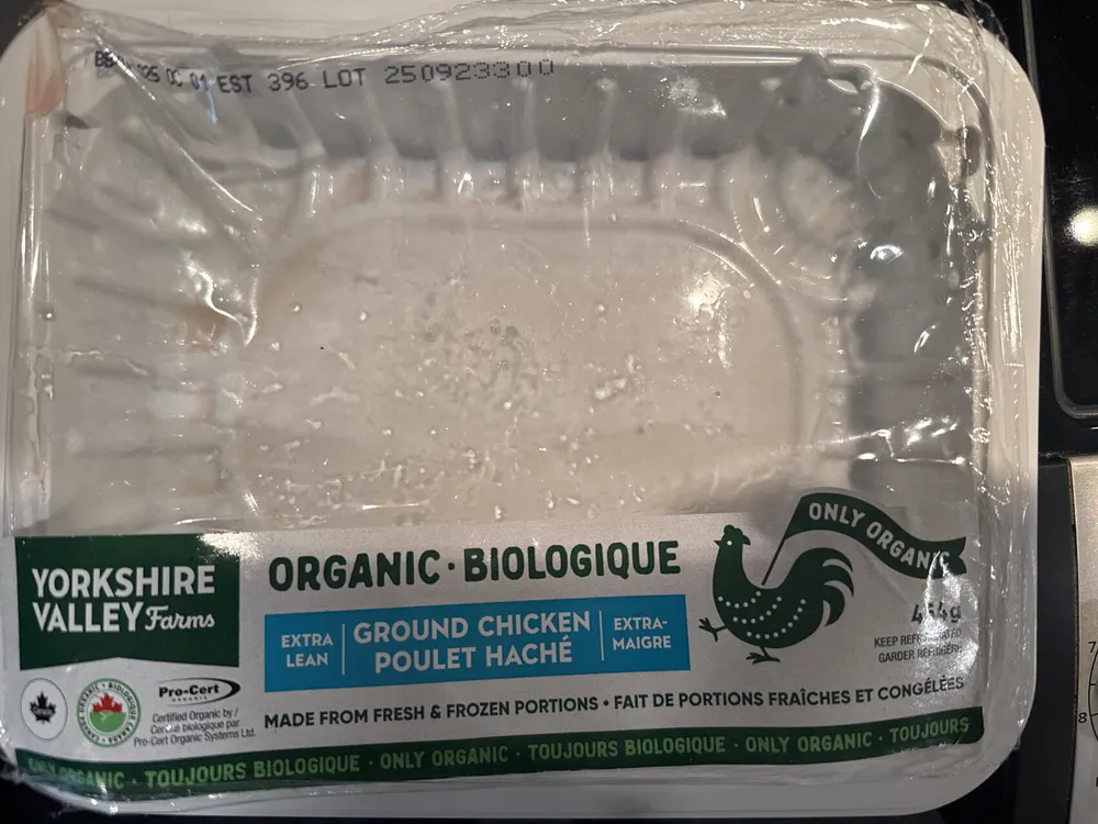Organic ground extra lean chicken