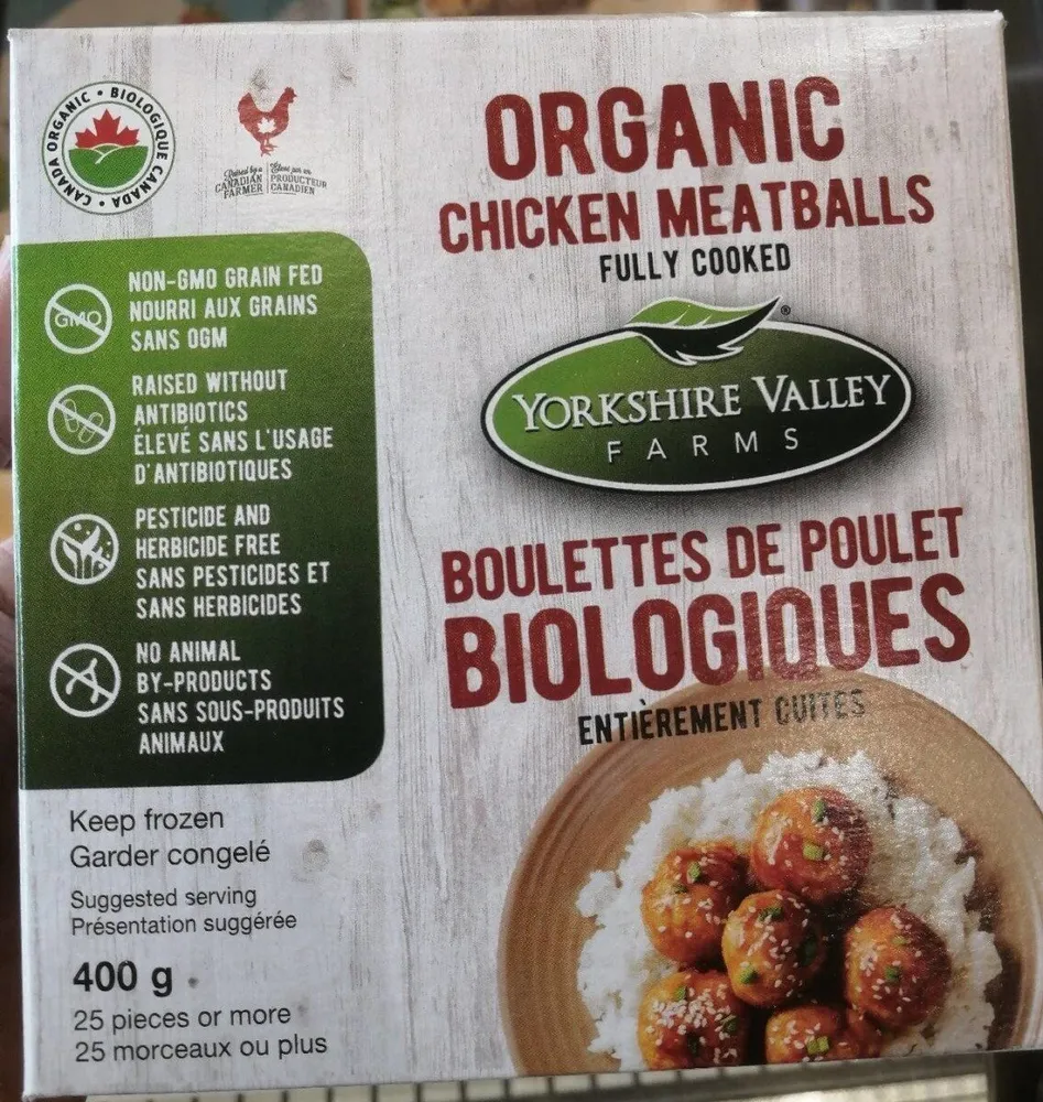 Boulettes de poulet bio