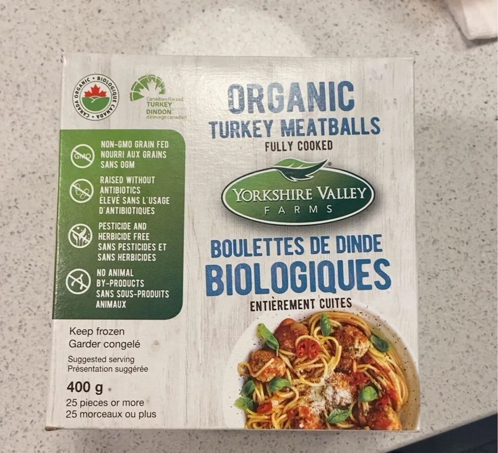 Boulettes de dinde biologiques