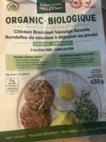 Organic chicken breakfast sausage rounds