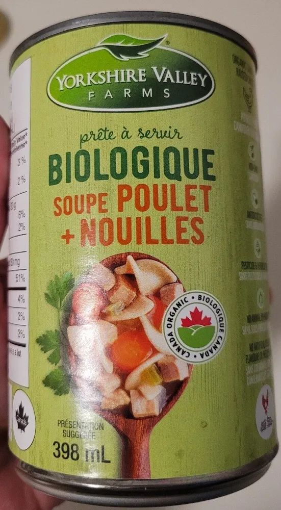 Biologique soupe poulet et nouilles - York soirée Valley