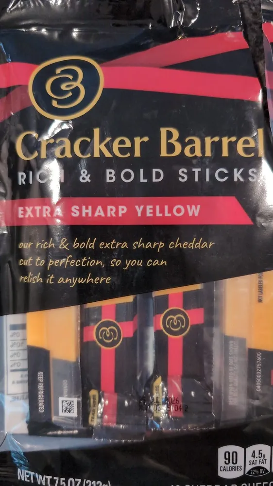 Extra Sharp Yellow Cheese Sticks