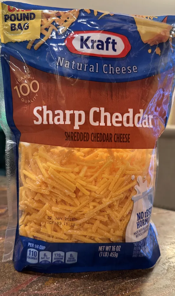 Sharp Cheddar Shredded Cheddar Cheese