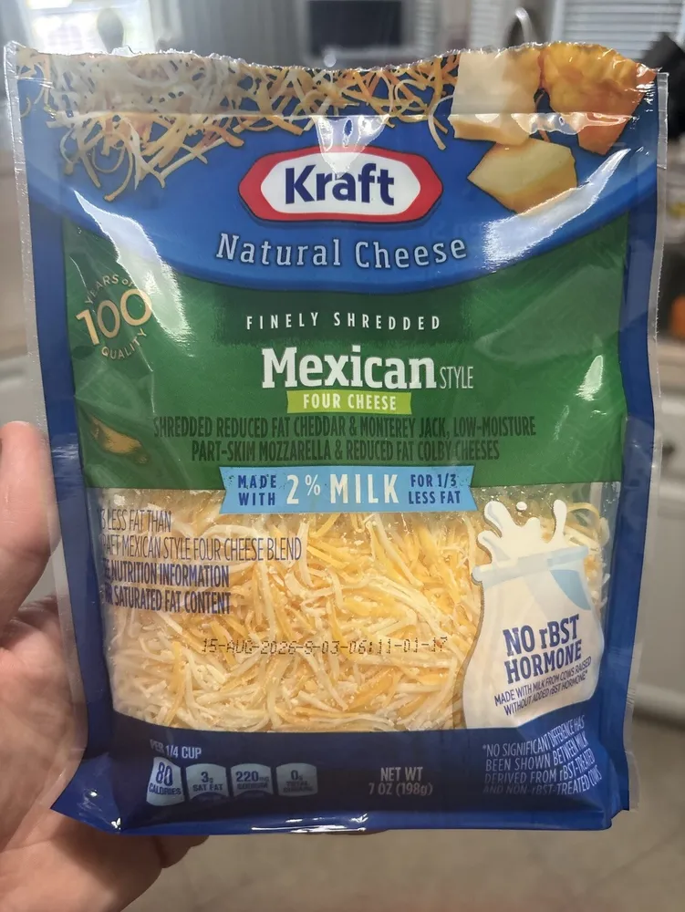 Natural Cheese Mexican Style Food Cheese