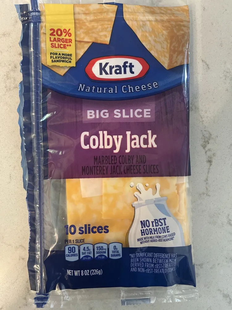 Kraft Big Slice Colby Jack Cheese