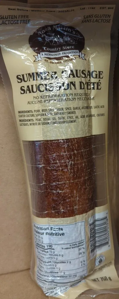 Noah Martin's Summer Sausage